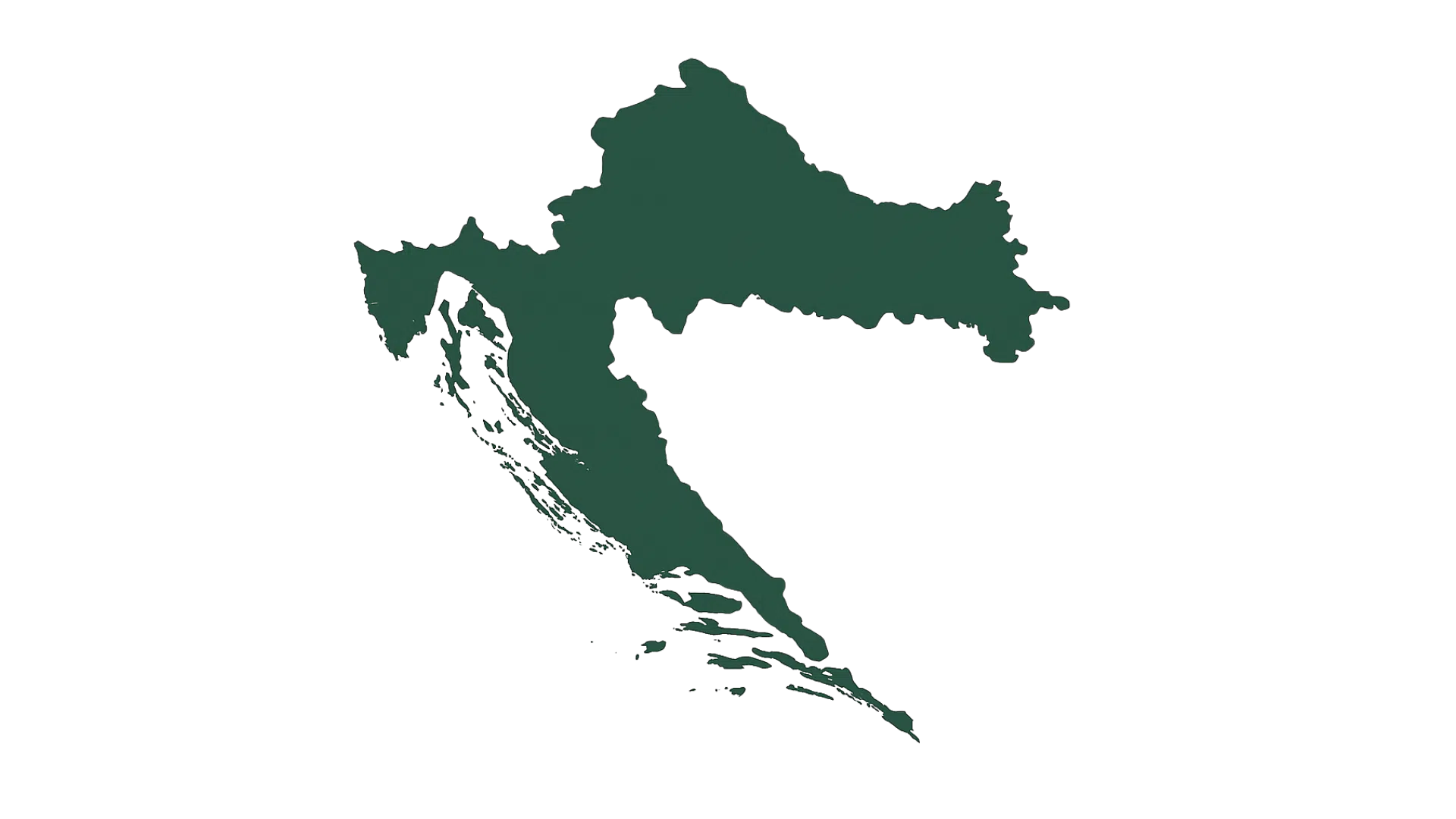 Carte verte Croatie pour régions