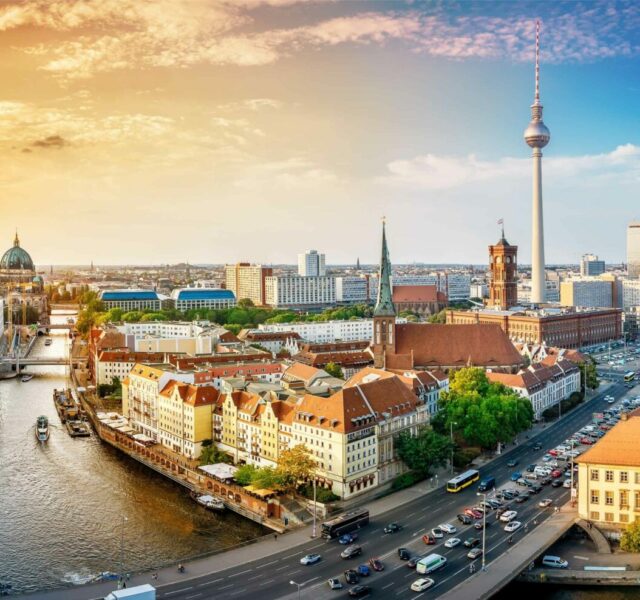 Vue aérienne Berlin Allemagne CP Berlin