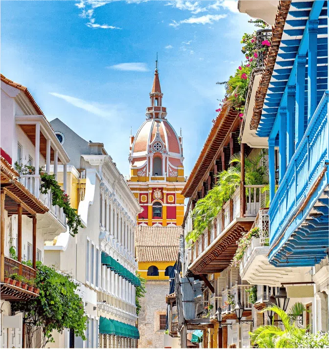 Les rues colorées de Carthagène