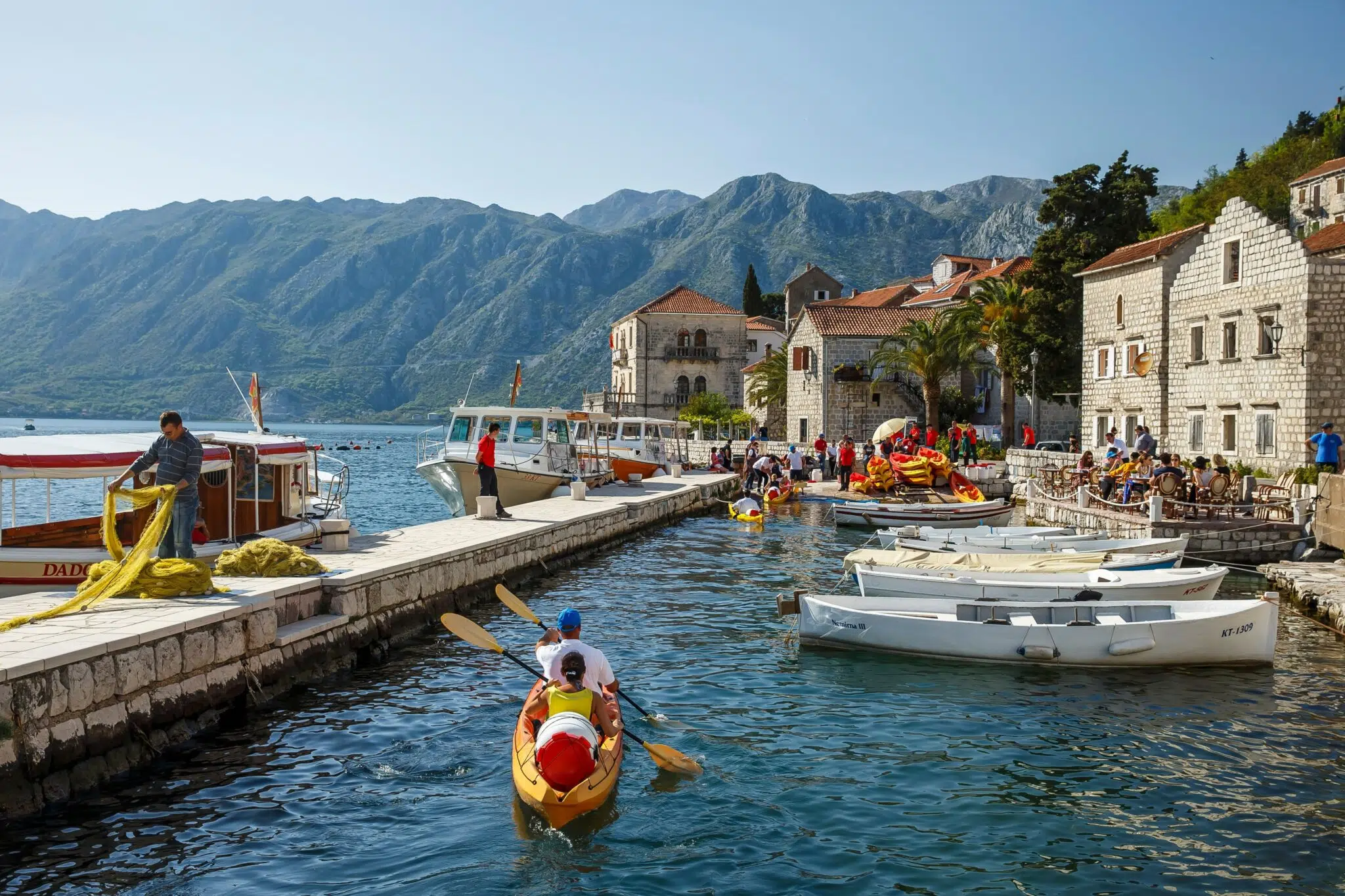 Kayak dans les bouches de Kotor