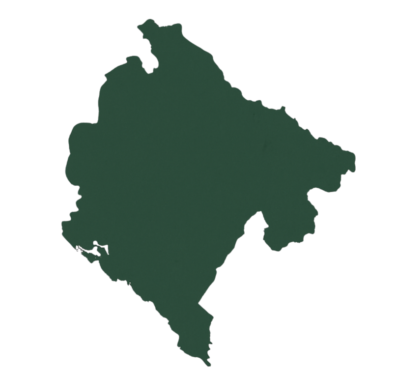 Carte verte Monténégro pour régions