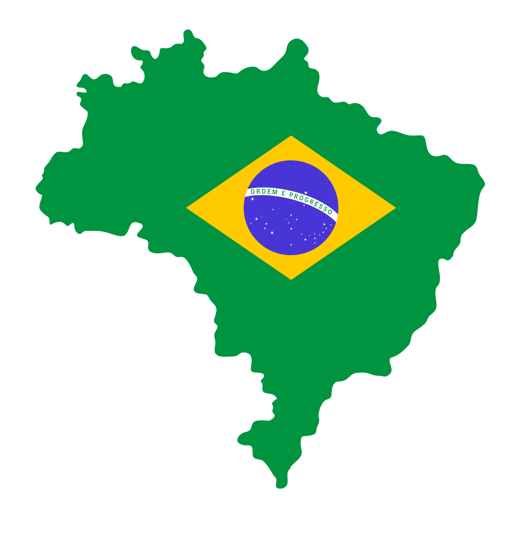 Carte drapeau Brésil