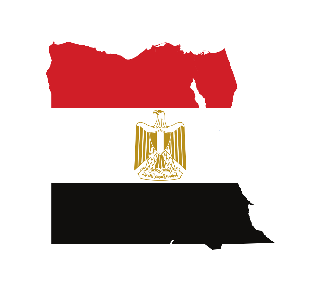 Carte drapeau Egypte