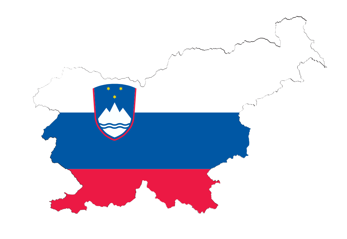 Carte Slovénie Drapeau