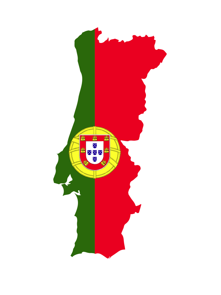 Portugal drapeau carte