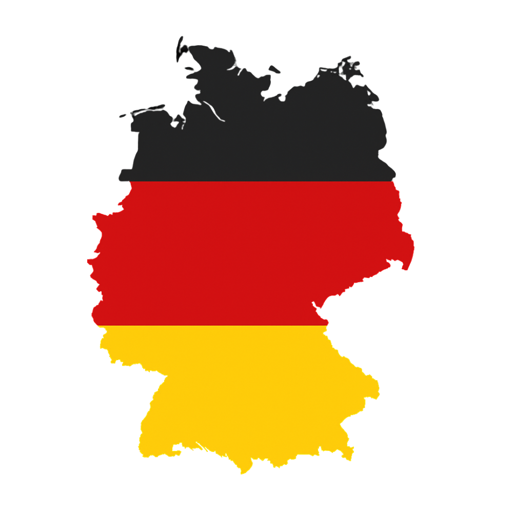 Carte drapeau Allemagne