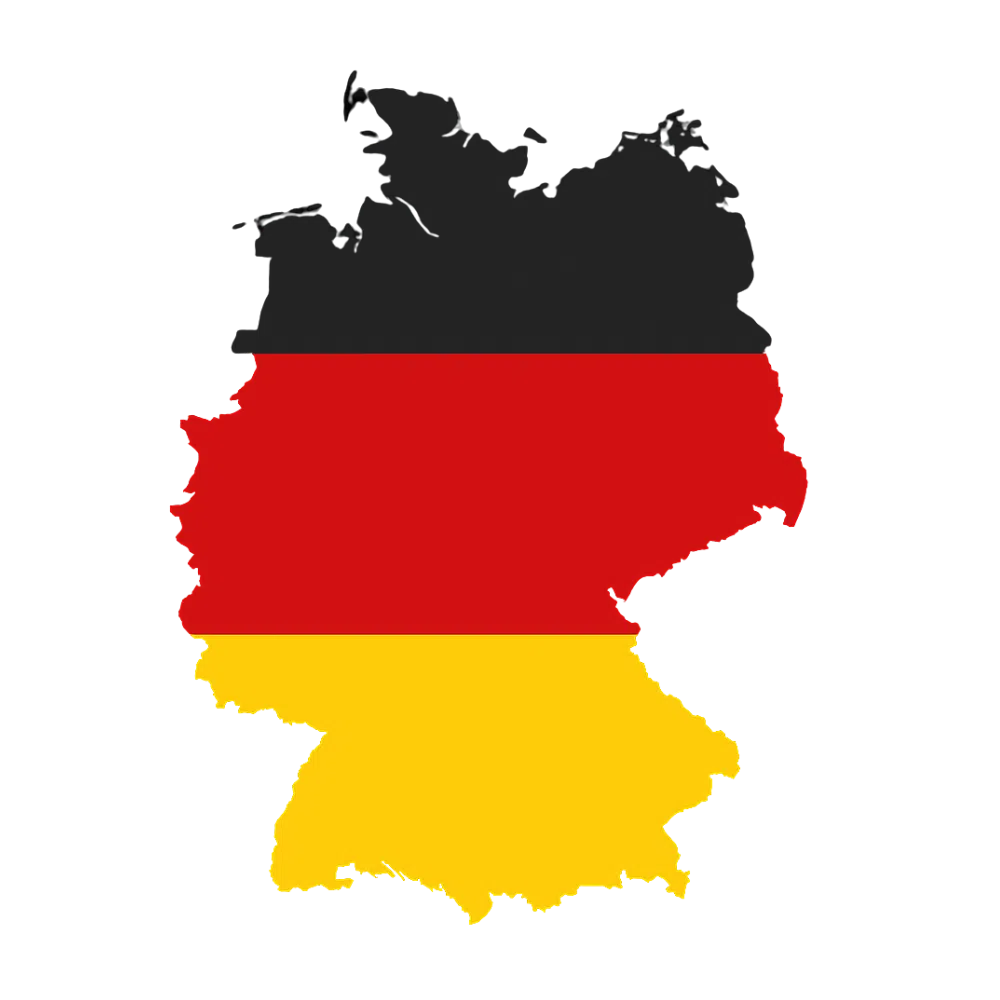 Carte drapeau Allemagne