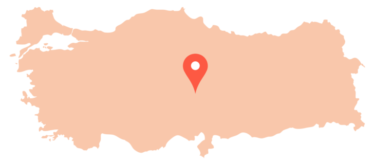 Map de la Cappadoce en Turquie